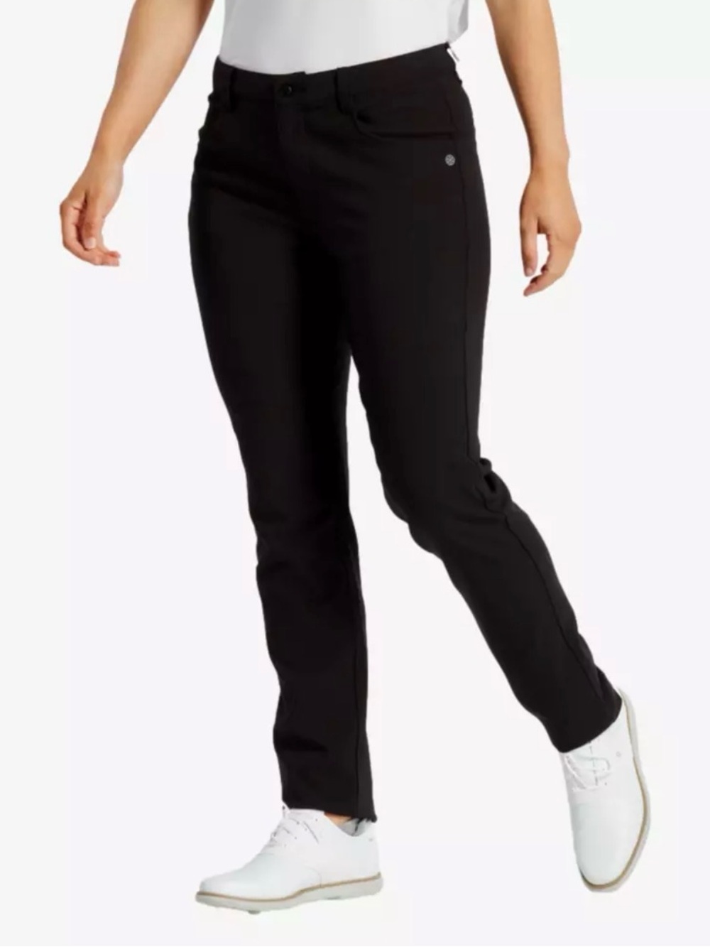 Women’s FootJoy Black Straight-Leg Golf Pants
